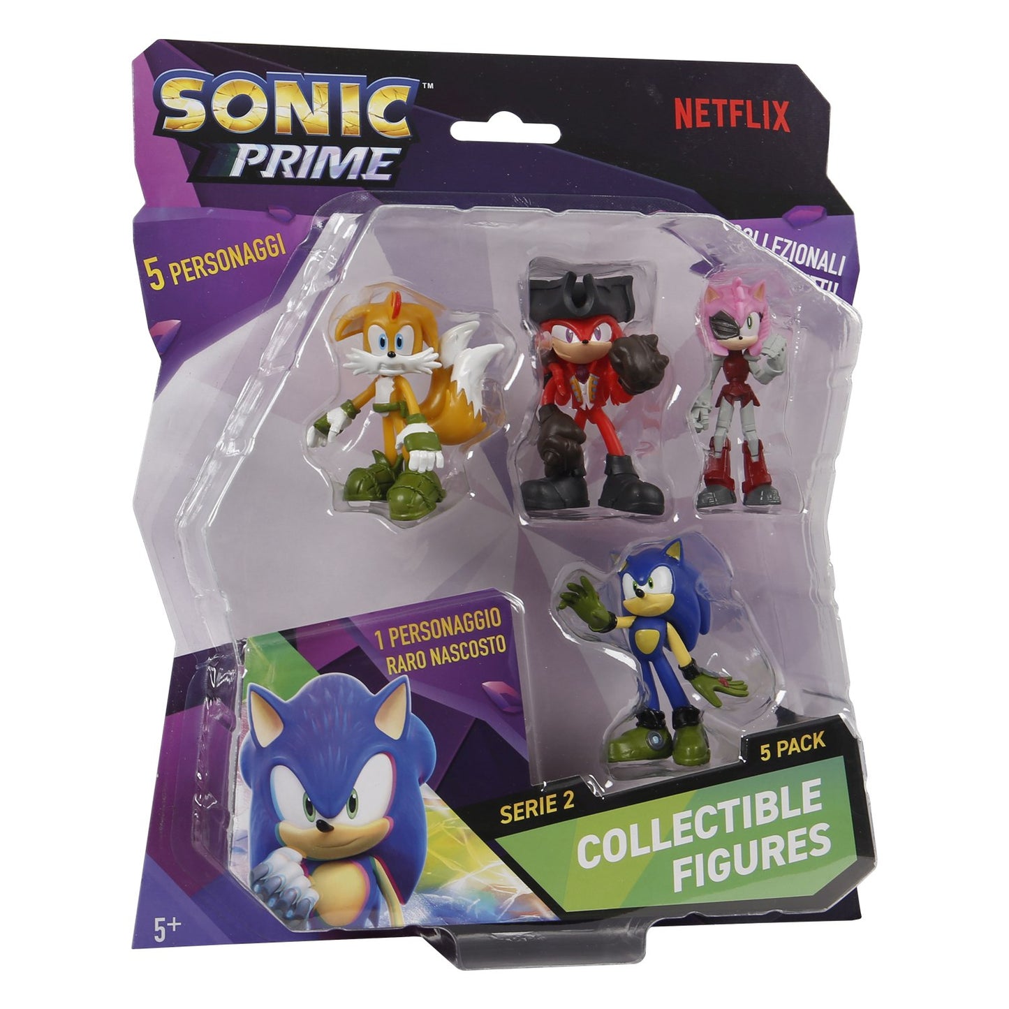 סט 5 דמויות סוניק 6.5 ס"מ