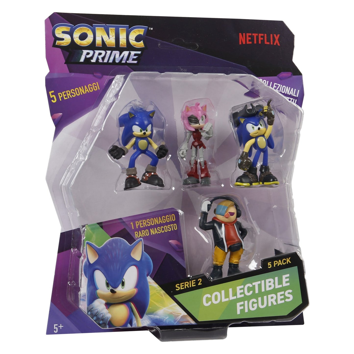 סט 5 דמויות סוניק 6.5 ס"מ