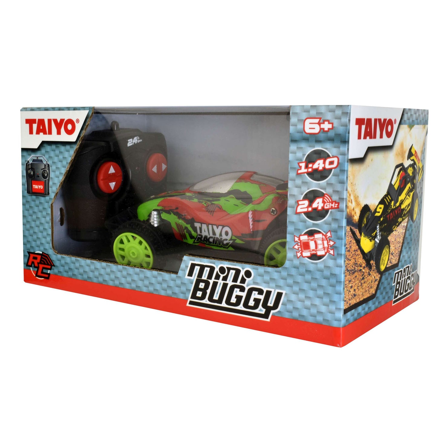 רכב מירוץ באגי אדום ירוק שלט רחוק 1:40