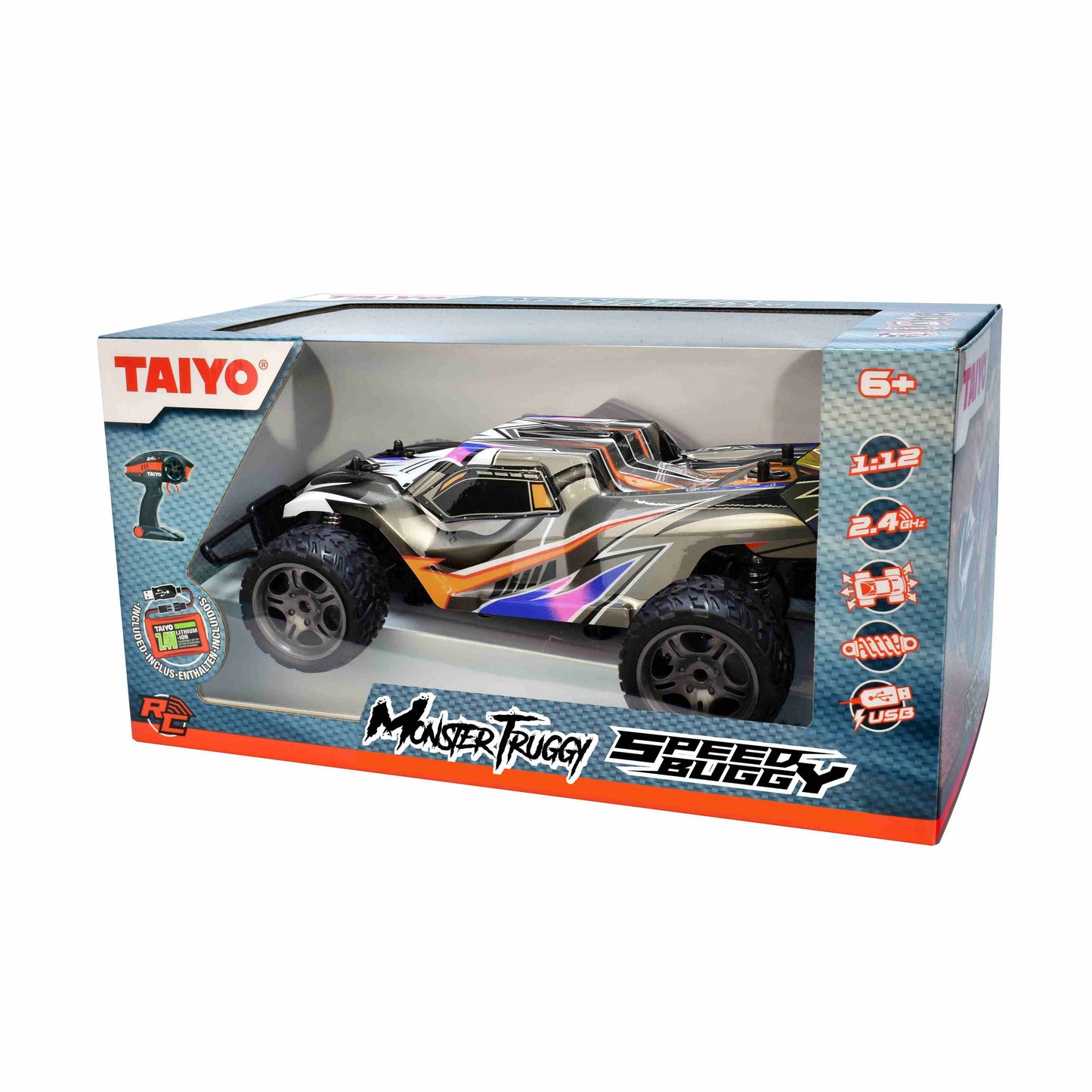 מכונית שטח צבעונית שלט רחוק 1:12