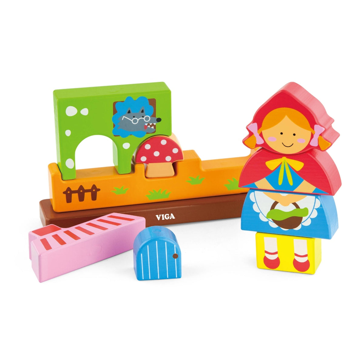פאזל מגנטי כיפה אדומה צעצועי עץ VIGA