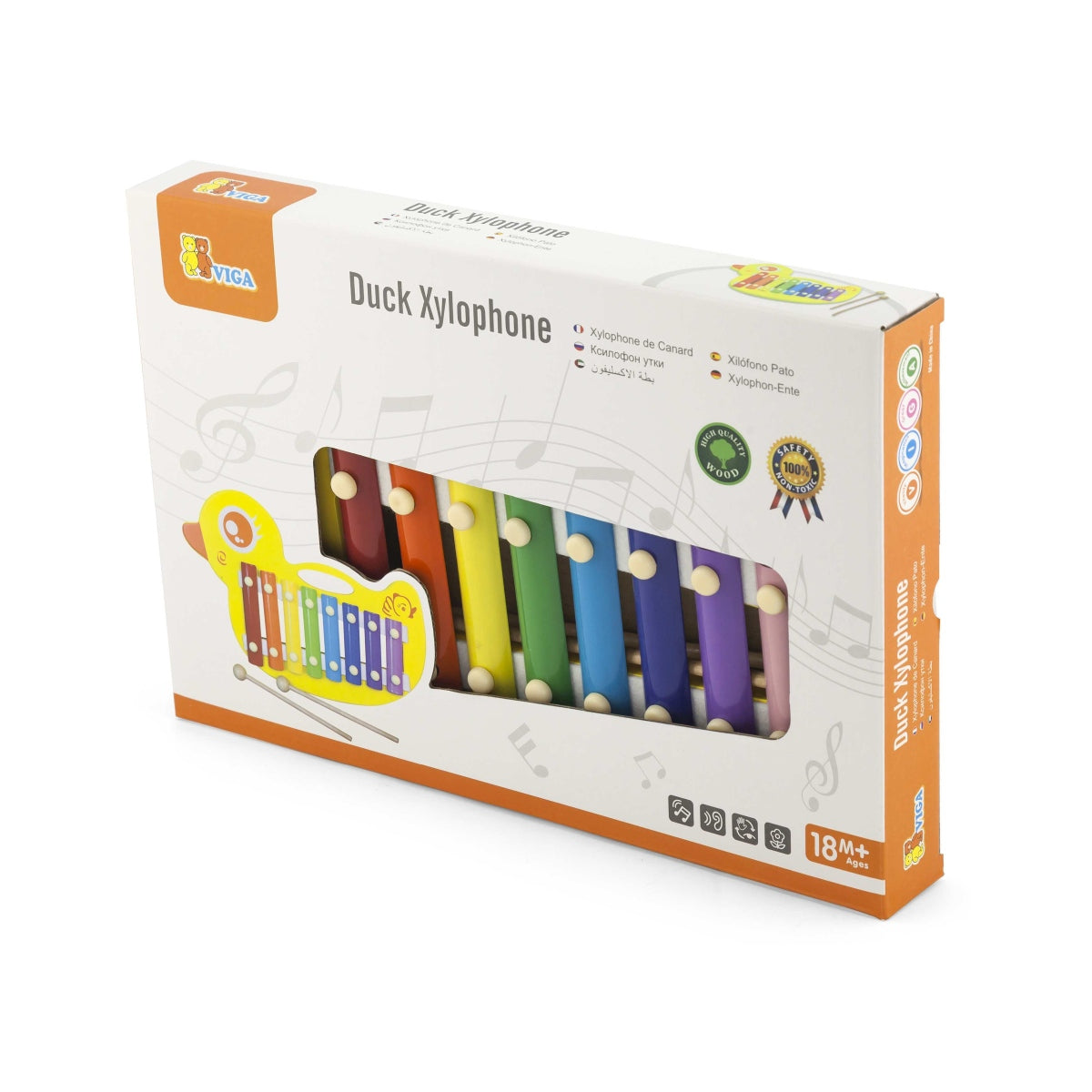 קסילופון ברווז צעצועי עץ VIGA