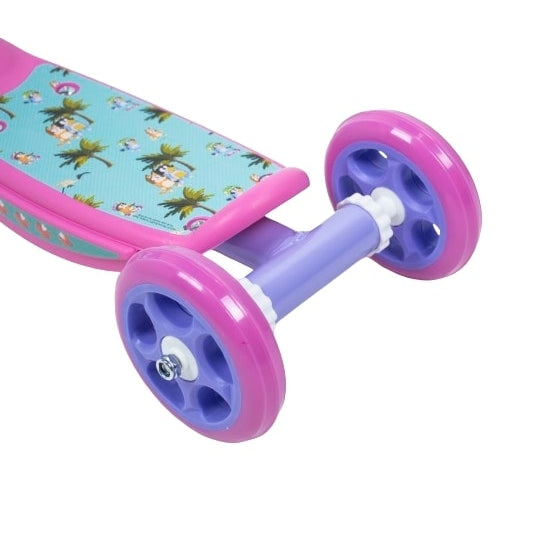 קורקינט 3 גלגלים בלואי ורוד - הגלגלים האחוריים