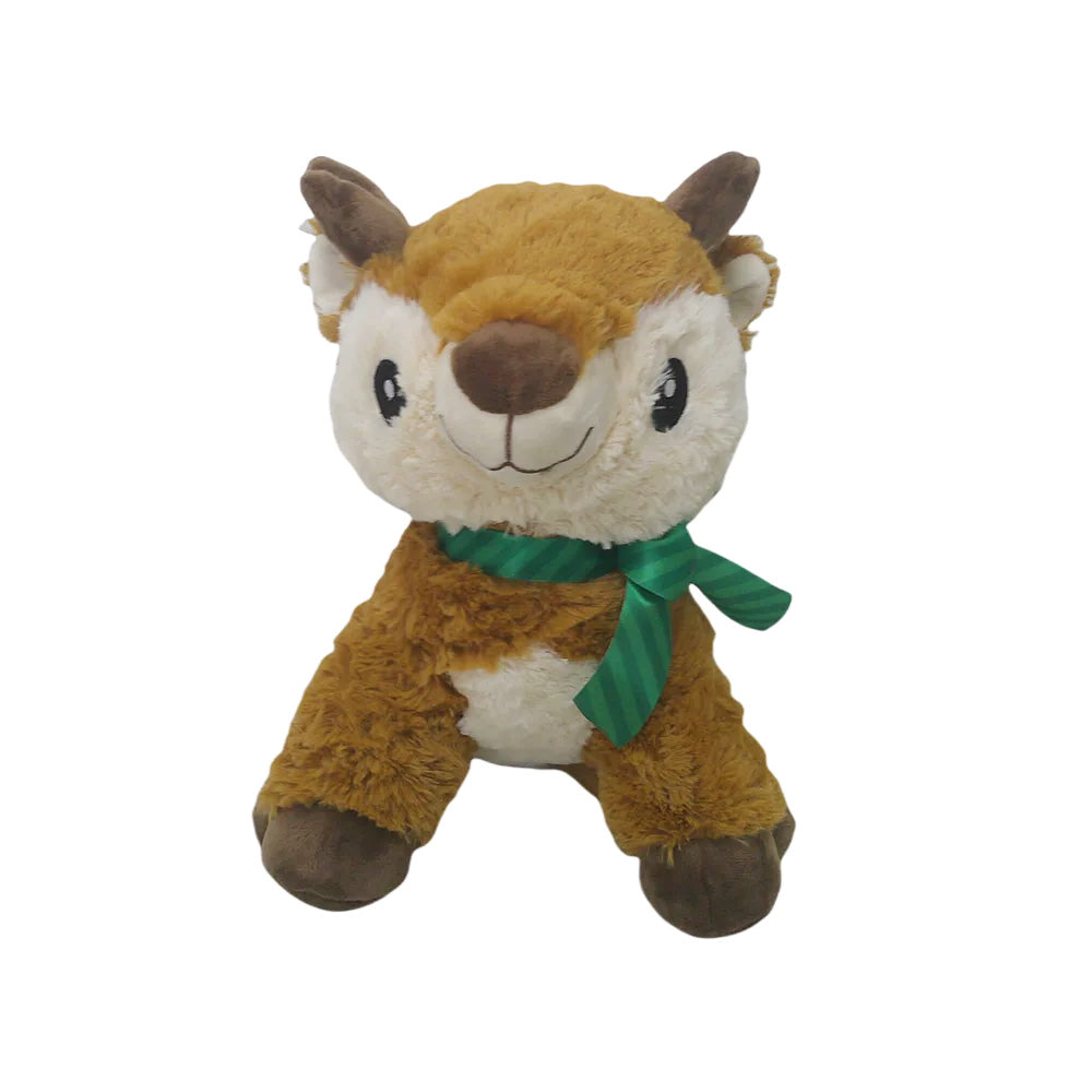 בובת פרווה צבי עם פפיון 38 סמ