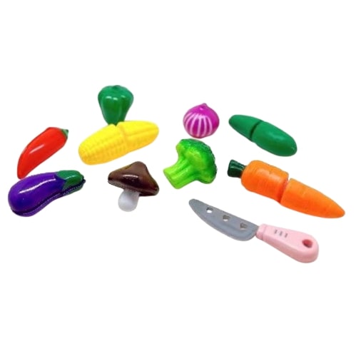 קופסת אחסון עם ירקות חתוכים 19 חלקים