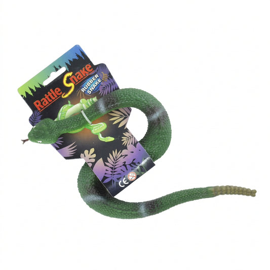 נחש פלסטיק ירוק 46 סמ