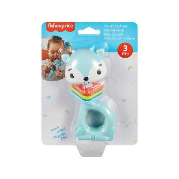 טבעת פיתוח חושים Fisher Price Clackin' Fun Fawn