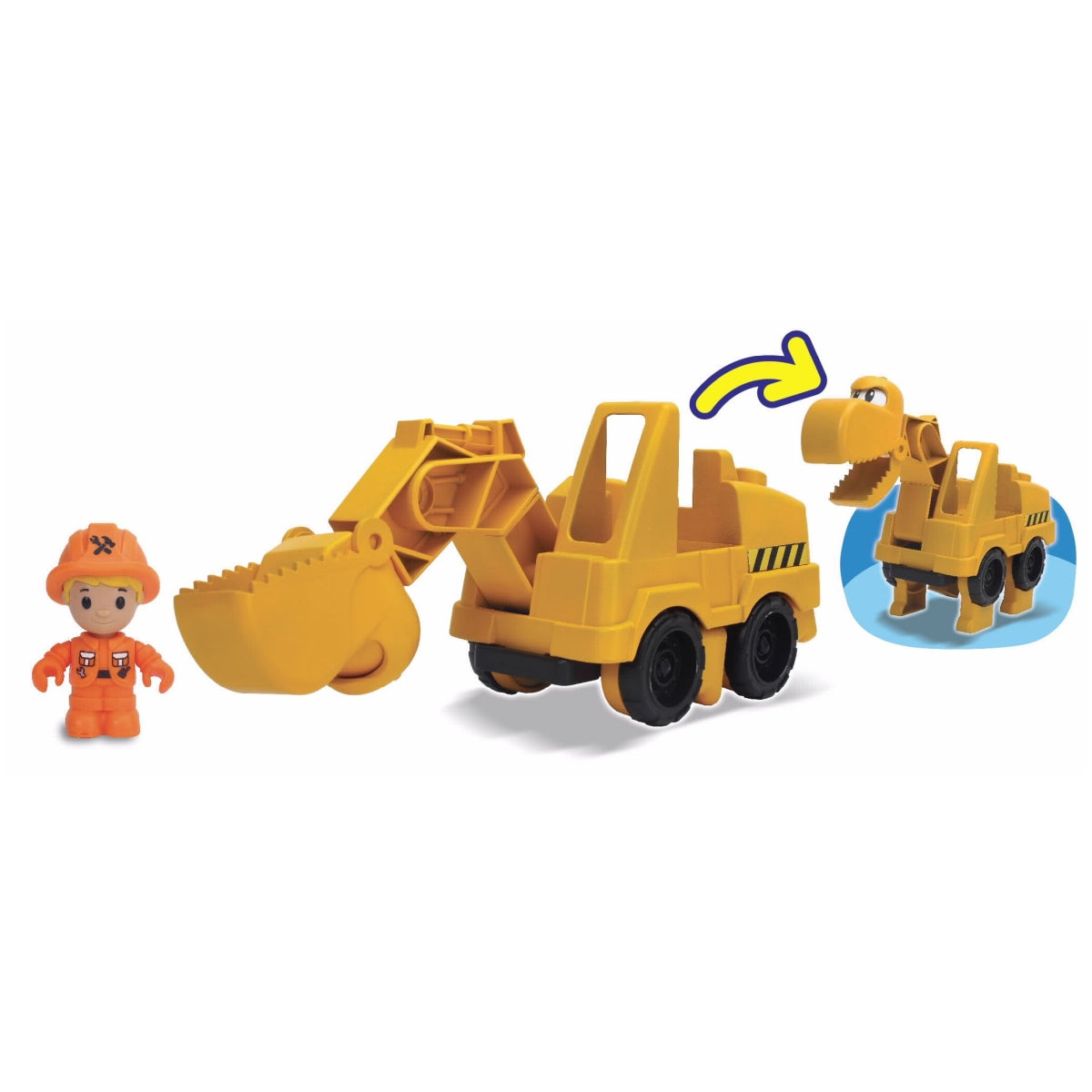 דינוזאור מחפר צהוב משנה צורות