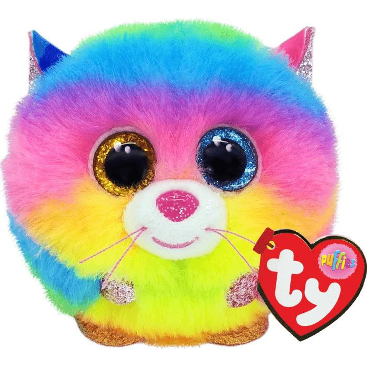 בובת TY עיניים גדולות פאפיז גיזמו חתול קשת בענן