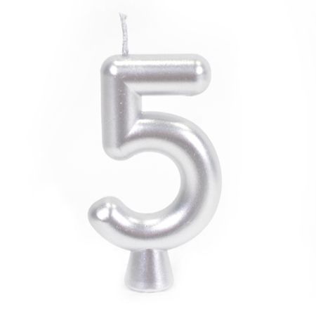 נר ספרה 5 כסף