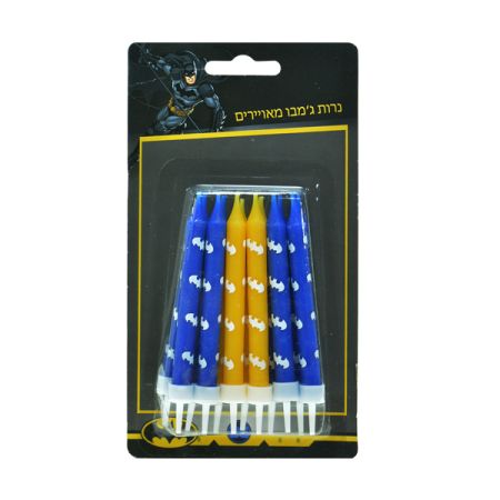 נרות גמבו דוגמאת באטמן