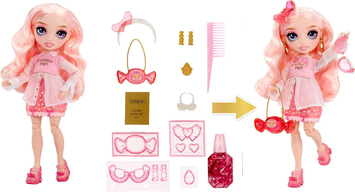 Rainbow High Studio Pink Doll with Crystal Accessories