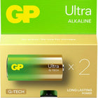 זוג סוללות אולטרה Alkaline 1.5V 14A C GP