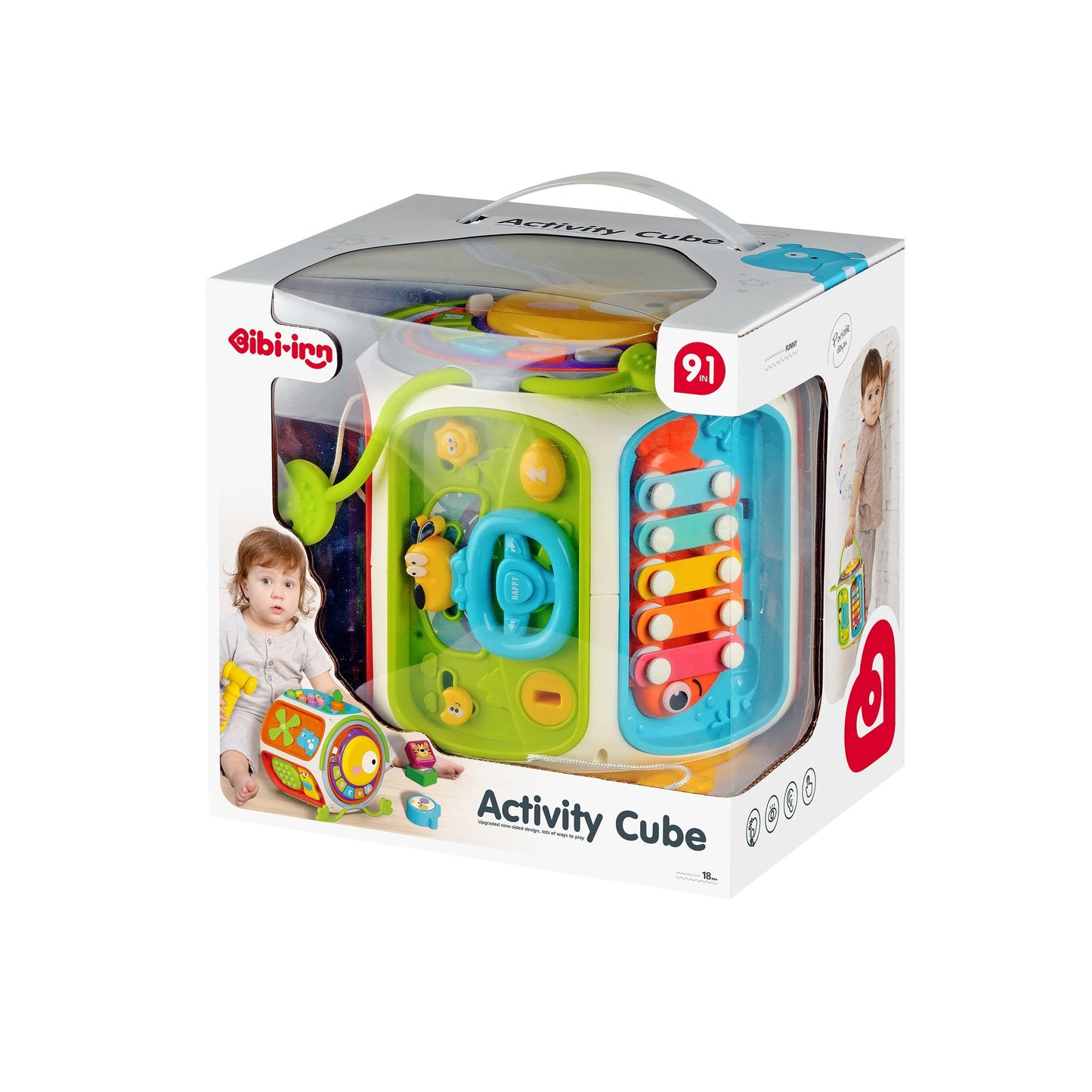 קוביית פעילויות 9 ב 1 לפעוטות