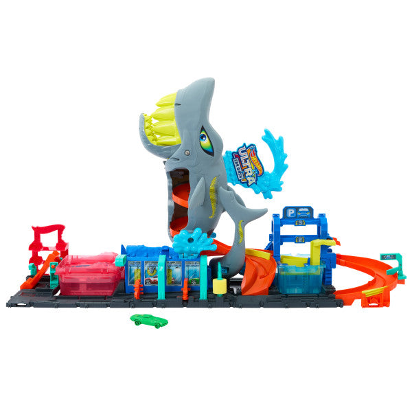 Hot Wheels Shark Car Wash Playset