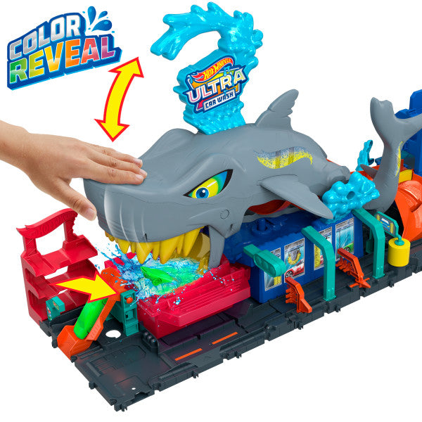 Hot Wheels Shark Car Wash Playset