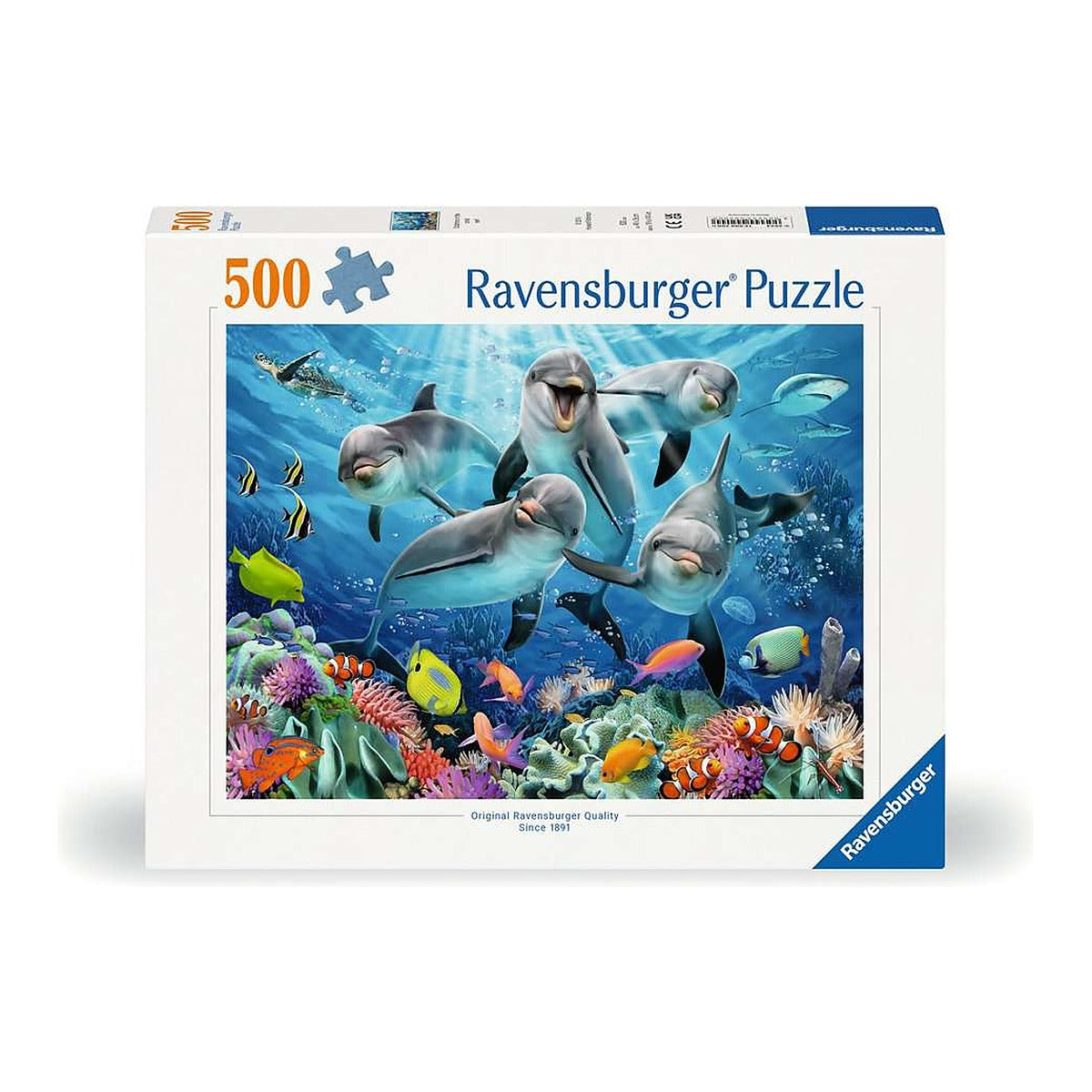פאזל 500 חלקים ריף דולפינים