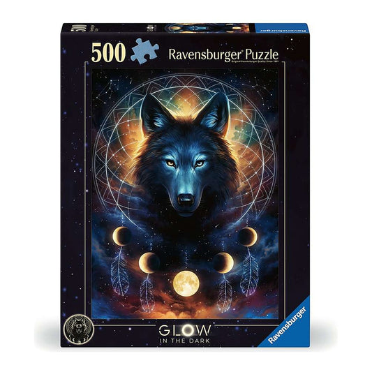 פאזל 500 חלקים זוהר זאב שחור