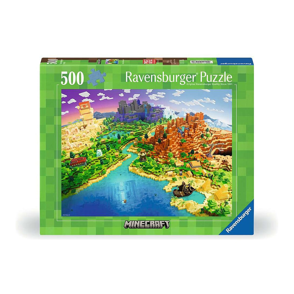 פאזל 500 חלקים עולם המיינקראפט