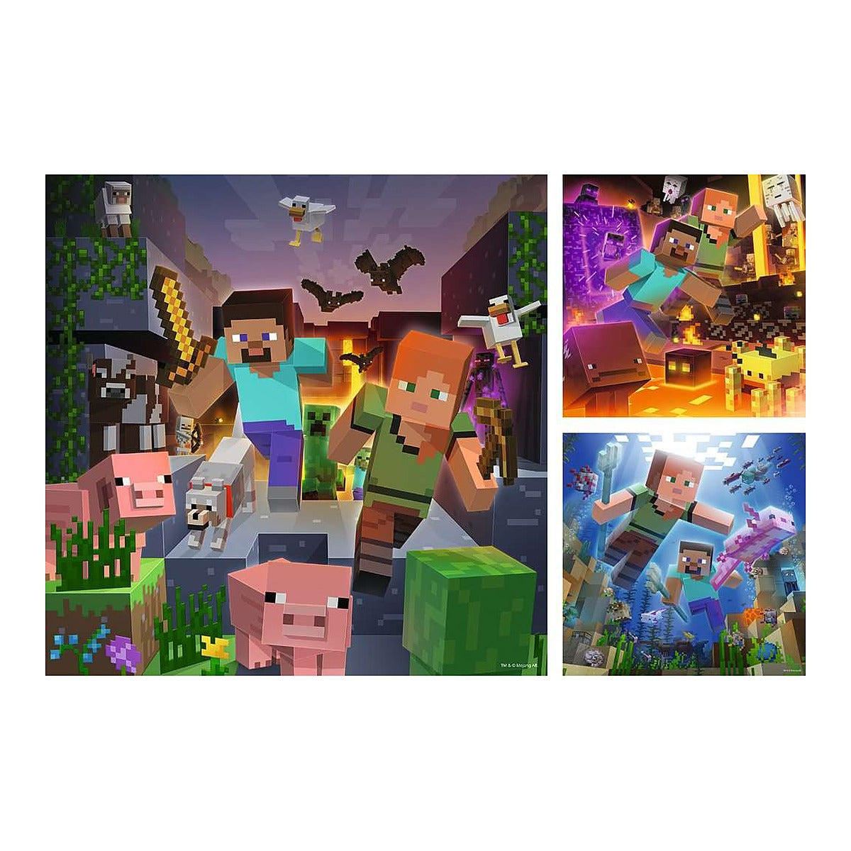 פאזל 3X49 חל MINECRAFT