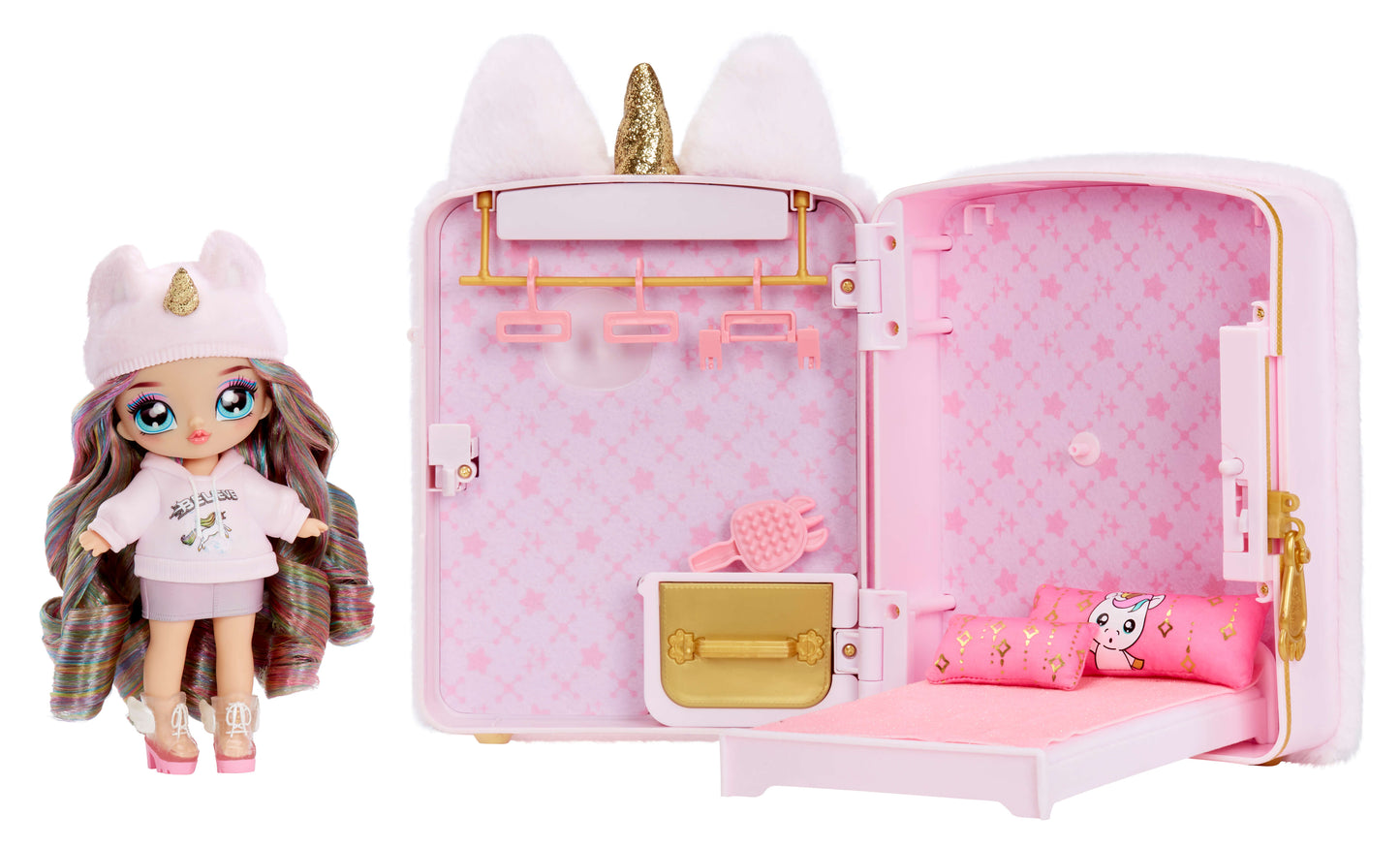 Nah! Nah! Nah! Pink Unicorn - Bag, Playset and Doll