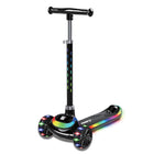 Black 3-wheel scooter with lights