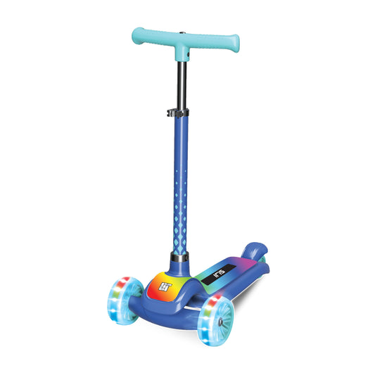 קורקינט 3 גלגלים כחול עם אורות