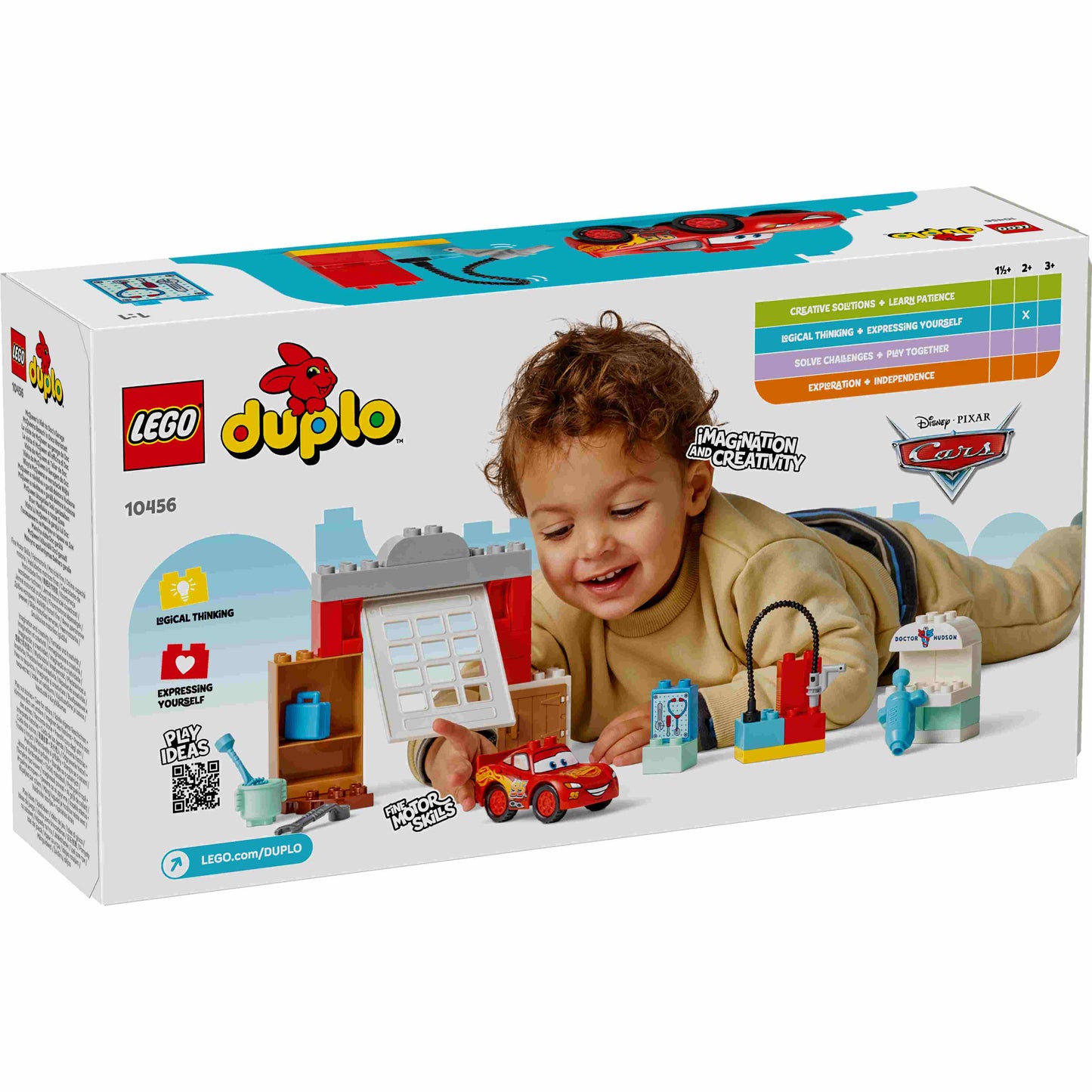 לגו דופלו דיסני ביקור מקווין במוסך של דוק 10456