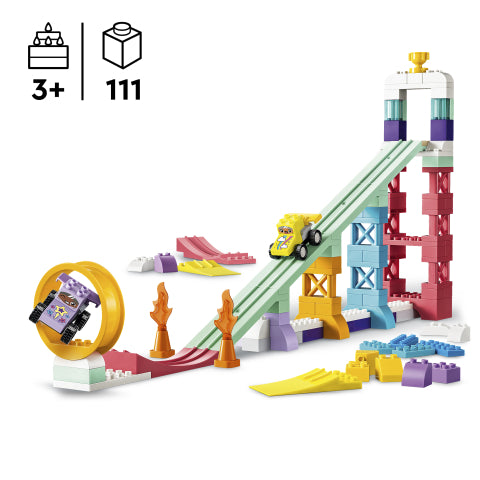 10478 לגו דופלו רמפות יצירתיות סט 3 ב-1 עם רכבים