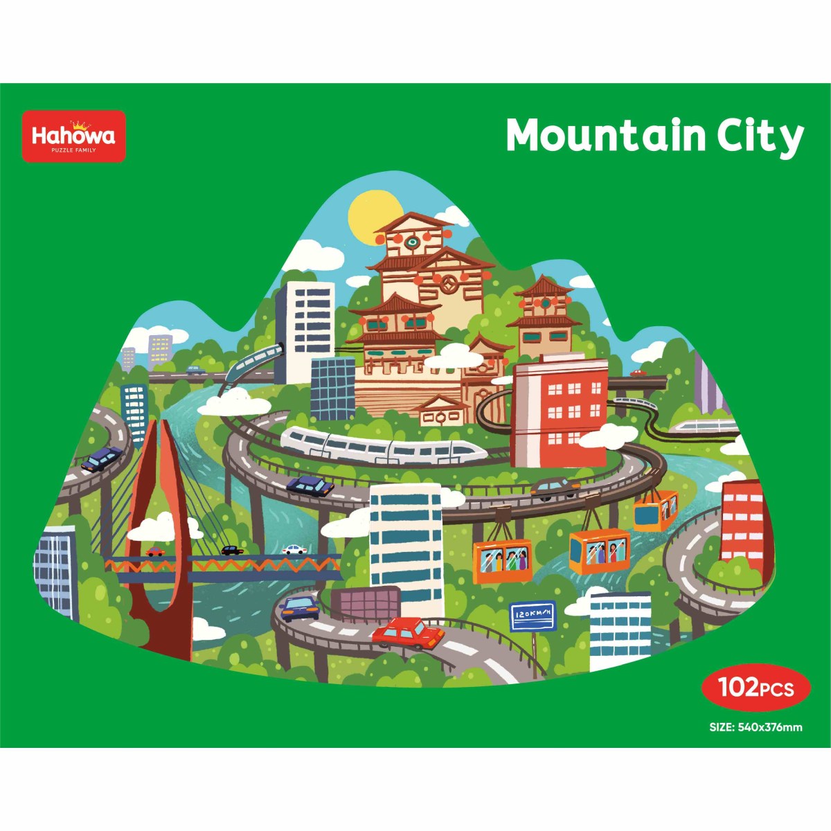 פאזל עיר על ההר 102 חלקים