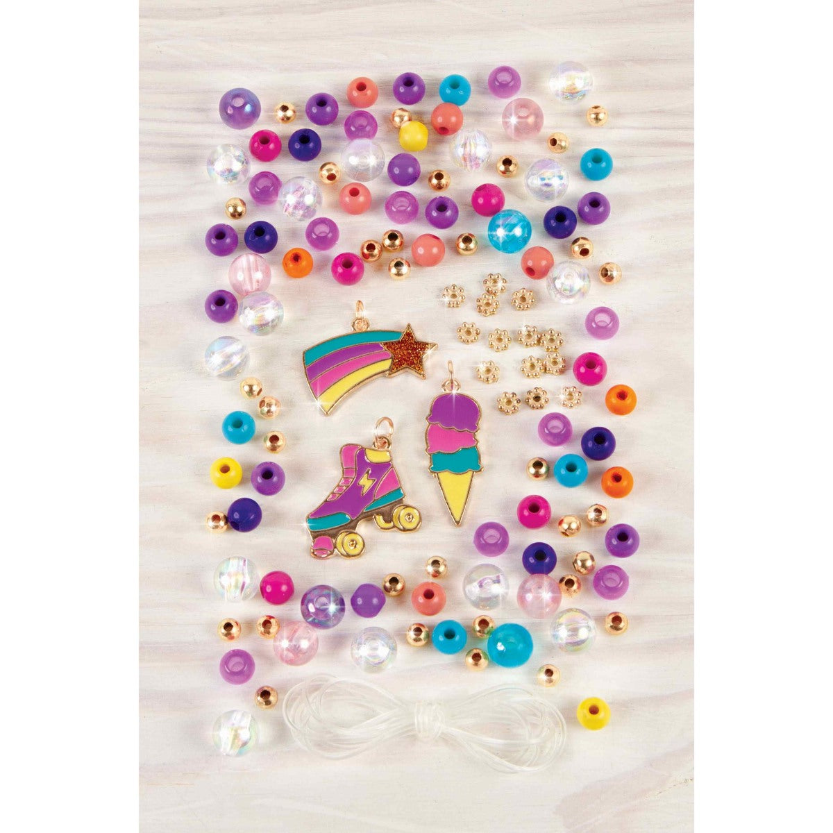 ערכת יצירה תכשיטים בצבעי הקשת - 123 חלקים