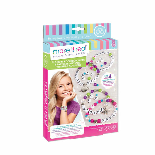 ערכת יצירה צמידי אותיות - 147 חלקים