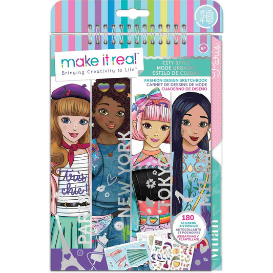 מעצבת אופנה 180 מדבקות ושבלונות