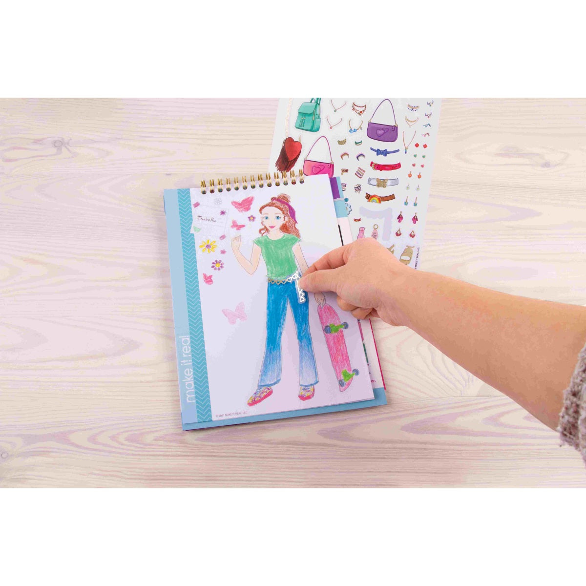 מעצבת אופנה 121 מדבקות ושבלונות