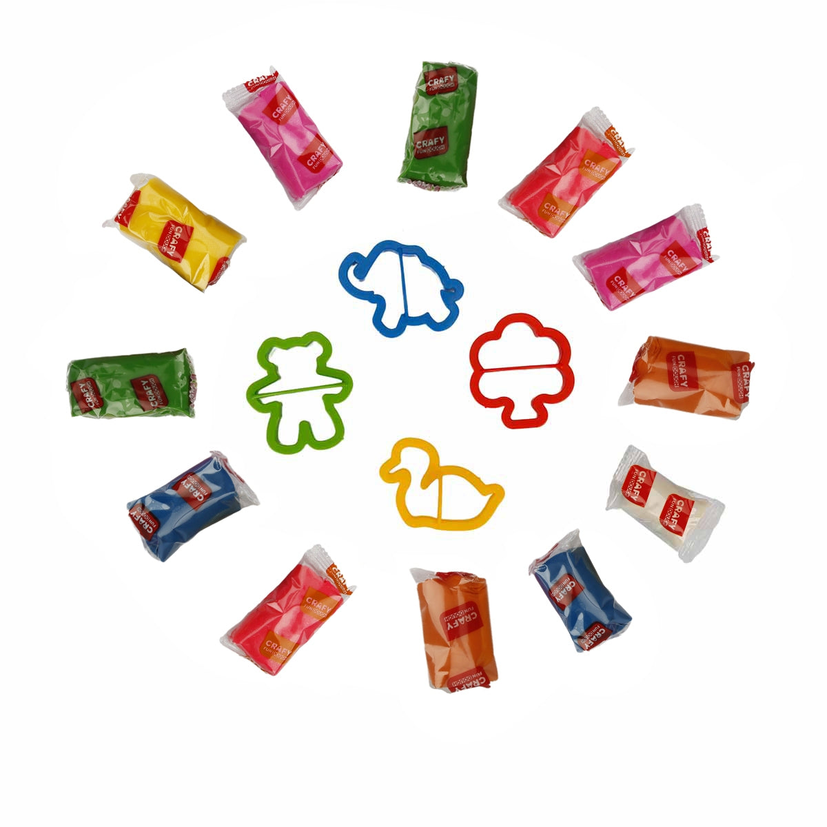 סט בצק וחותכנים בשקית 240 גרם