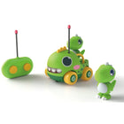 Green dinosaur remote control car with sounds