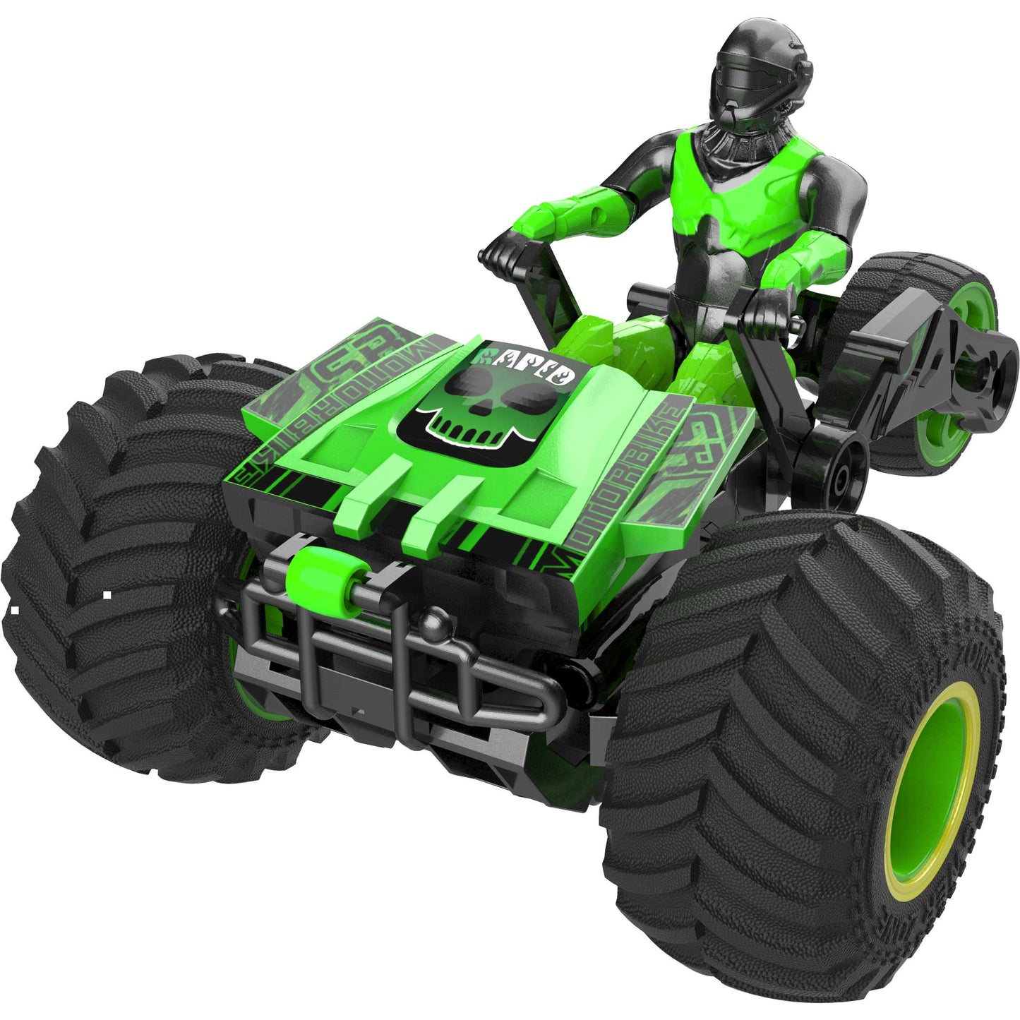 טרקטורון על שלט 3 גלגלים בצבע ירוק 1:18