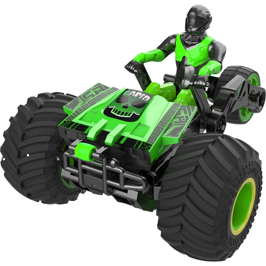 טרקטורון על שלט 3 גלגלים בצבע ירוק 1:18