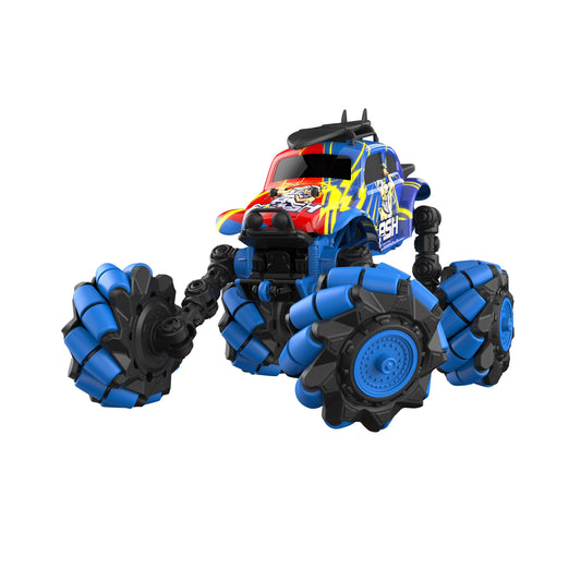 מכונית על שלט גלגלי דריפט 1:18 בצבע כחול