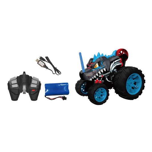 מכונית על שלט פעלולים 1:16 דינוזאור אפור