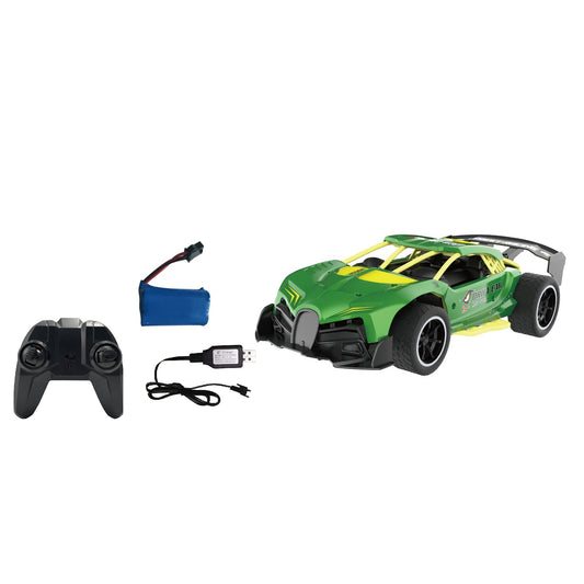 מכונית ספורט על שלט 1:14 ירוק-צהוב