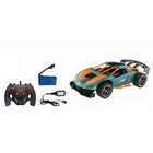 Remote control sports car 1:14 green - orange