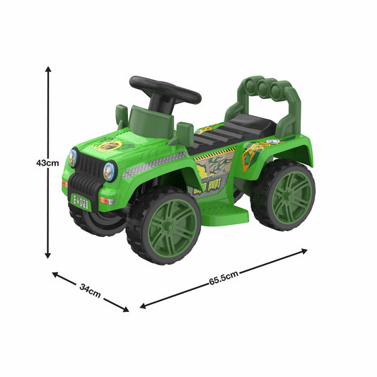 רכב ג'יפ ממונע ירוק 6V