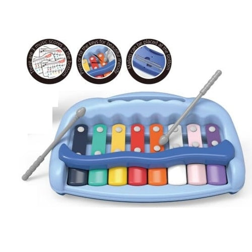 קסילופון ומקלדת מוזיקלית 2 ב 1