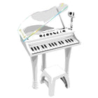 Grand piano with bench
