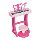 Pink Piano and Stool Set