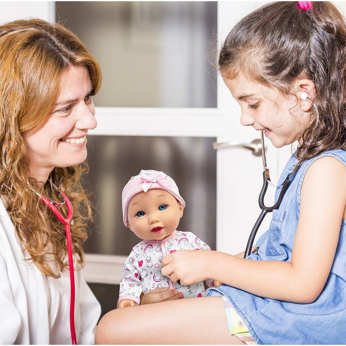 בובת תינוק 30 סמ עם ערכת טיפול 13 חלקים