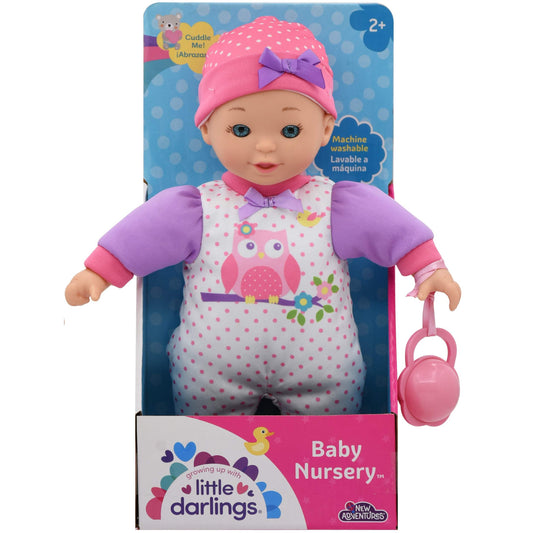 בובת תינוק 28 סמ עם רעשן