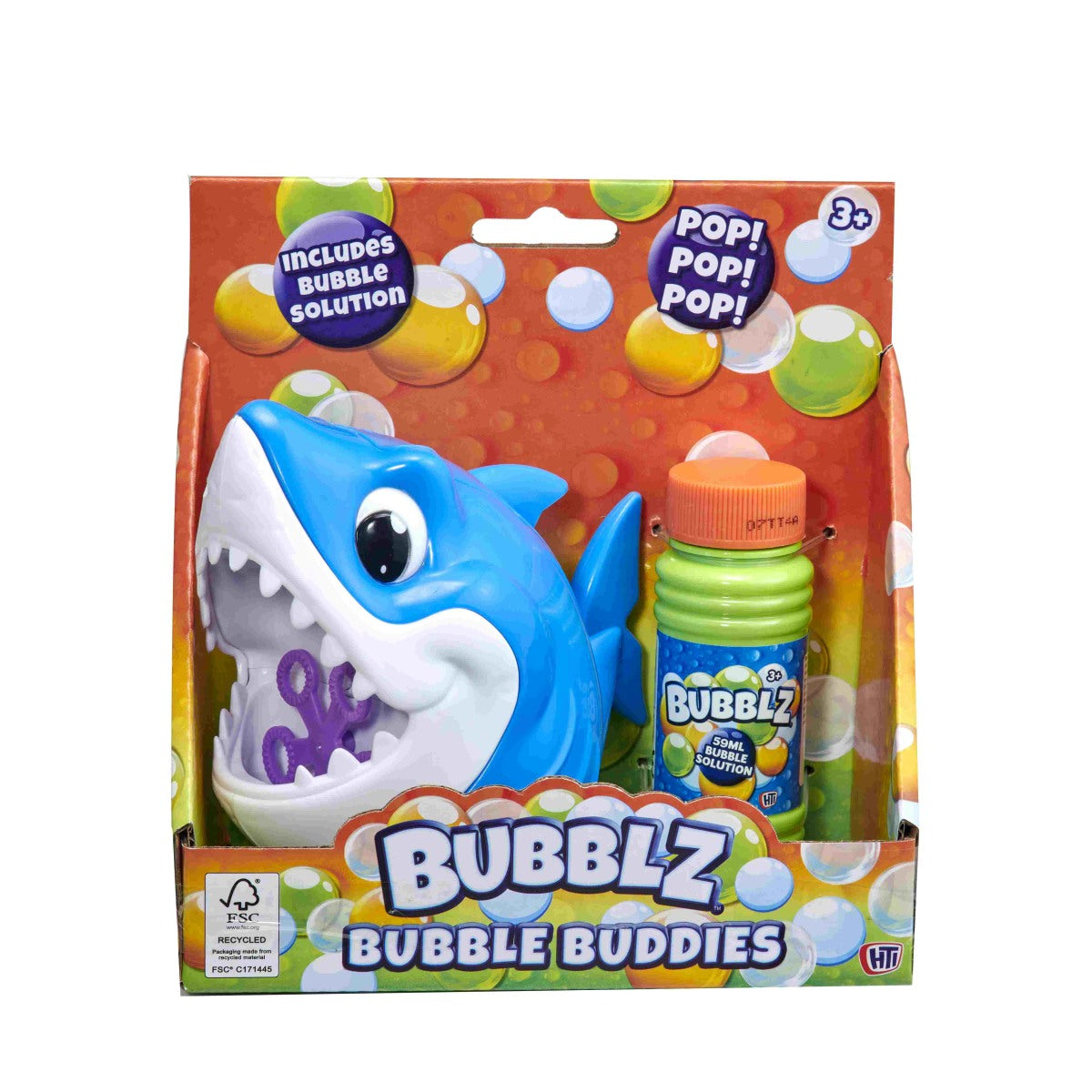 מכשיר כריש בועות סבון עם מילוי 59 מל