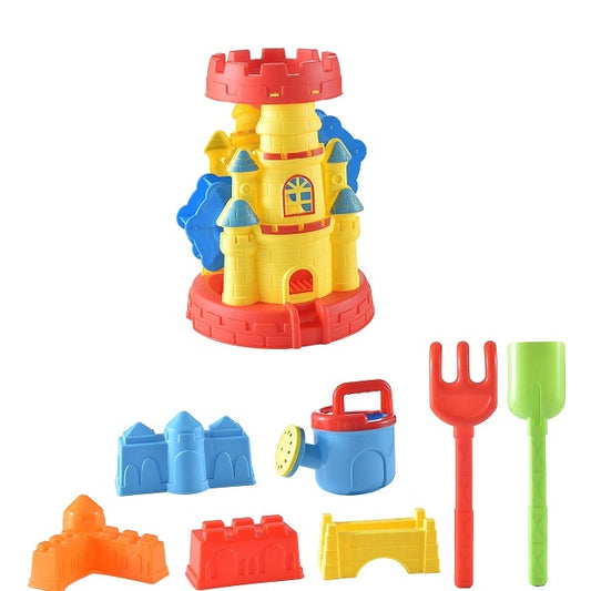 טירת משחק לחול עם אביזרים ברשת